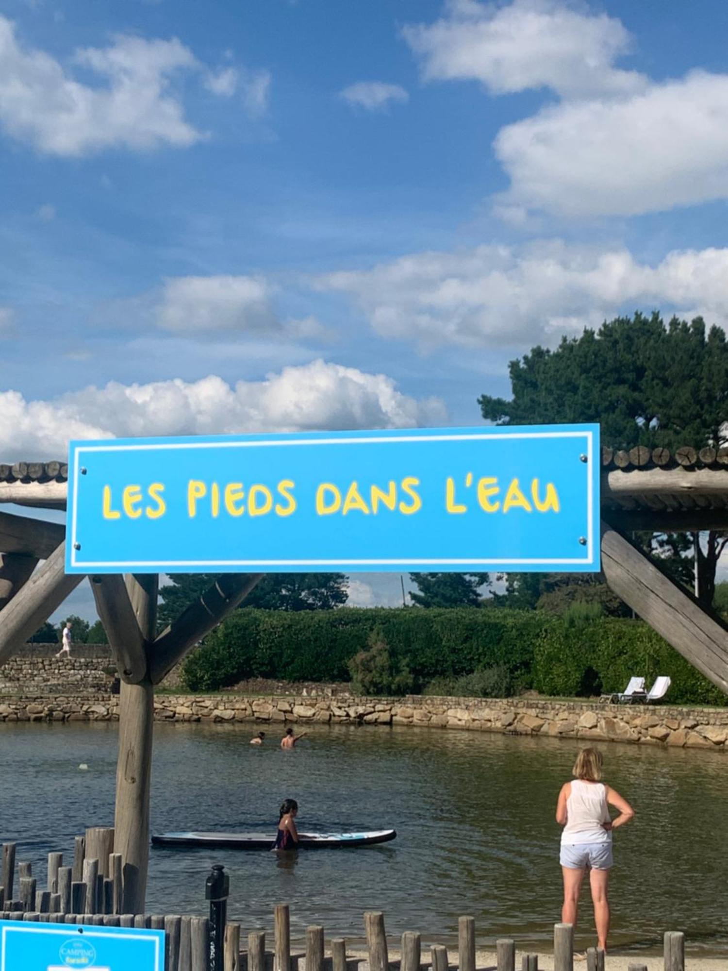 Camping Paradis Le Moulin Des Oies Belz Exterior photo